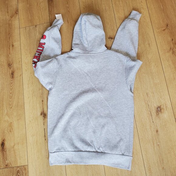 Disney Mickey Mouse Hoodie Mens M Sweatshirt Unisex Gray NWT Original Est 1928 - Picture 2 of 11